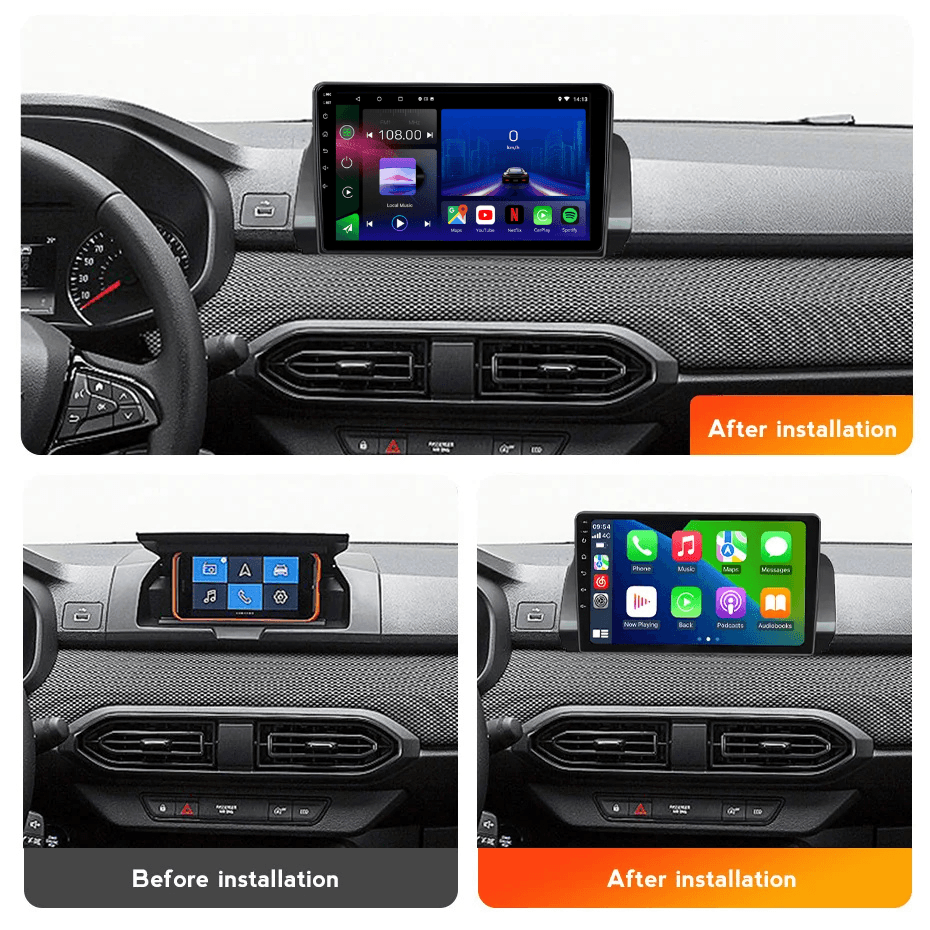 Dacia Sandero 2021-Present | Android 15 Head Unit | Apple CarPlay | Android Auto
