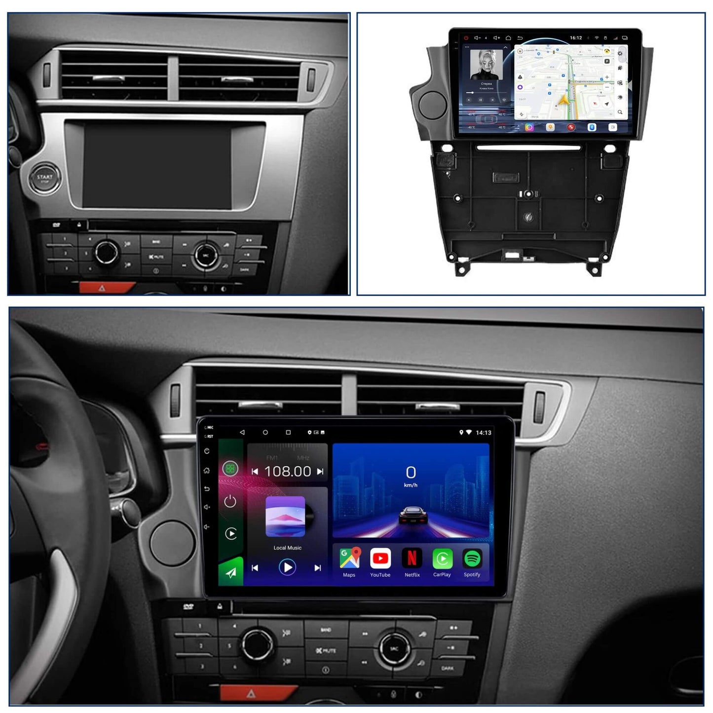 Citroen DS4 DS5 DS5LS DS6 | 2014-2017 | Android 13 Head Unit | Apple CarPlay | Android Auto
