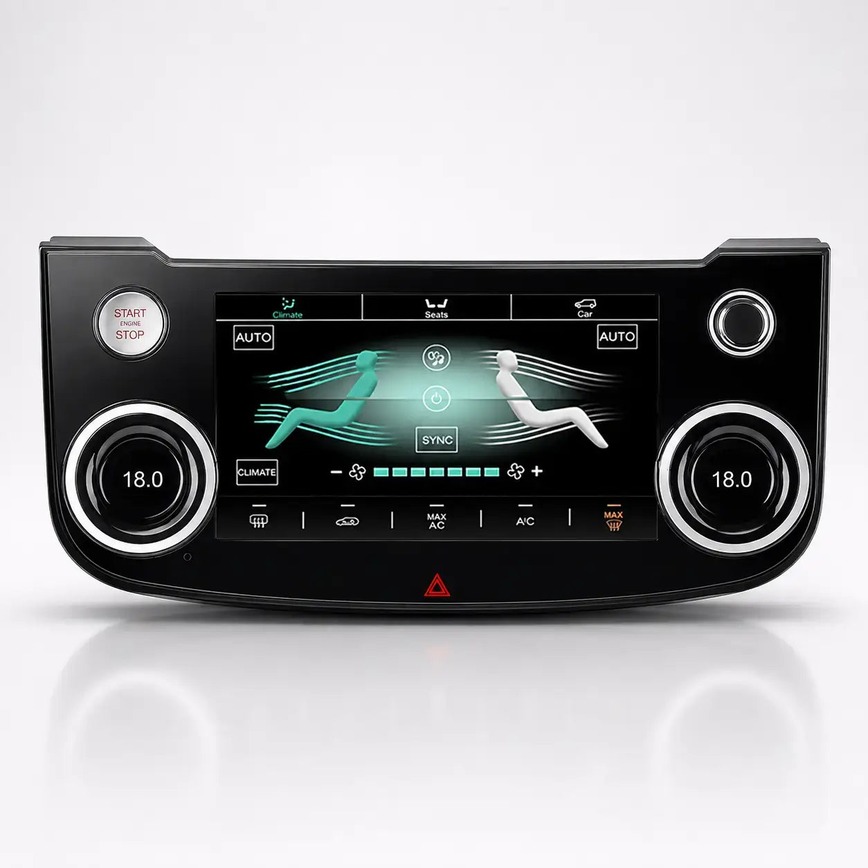 10" Touchscreen Climate Control Display for Jaguar XE, XEL, XF, XFL & F-PACE (2015–2020)