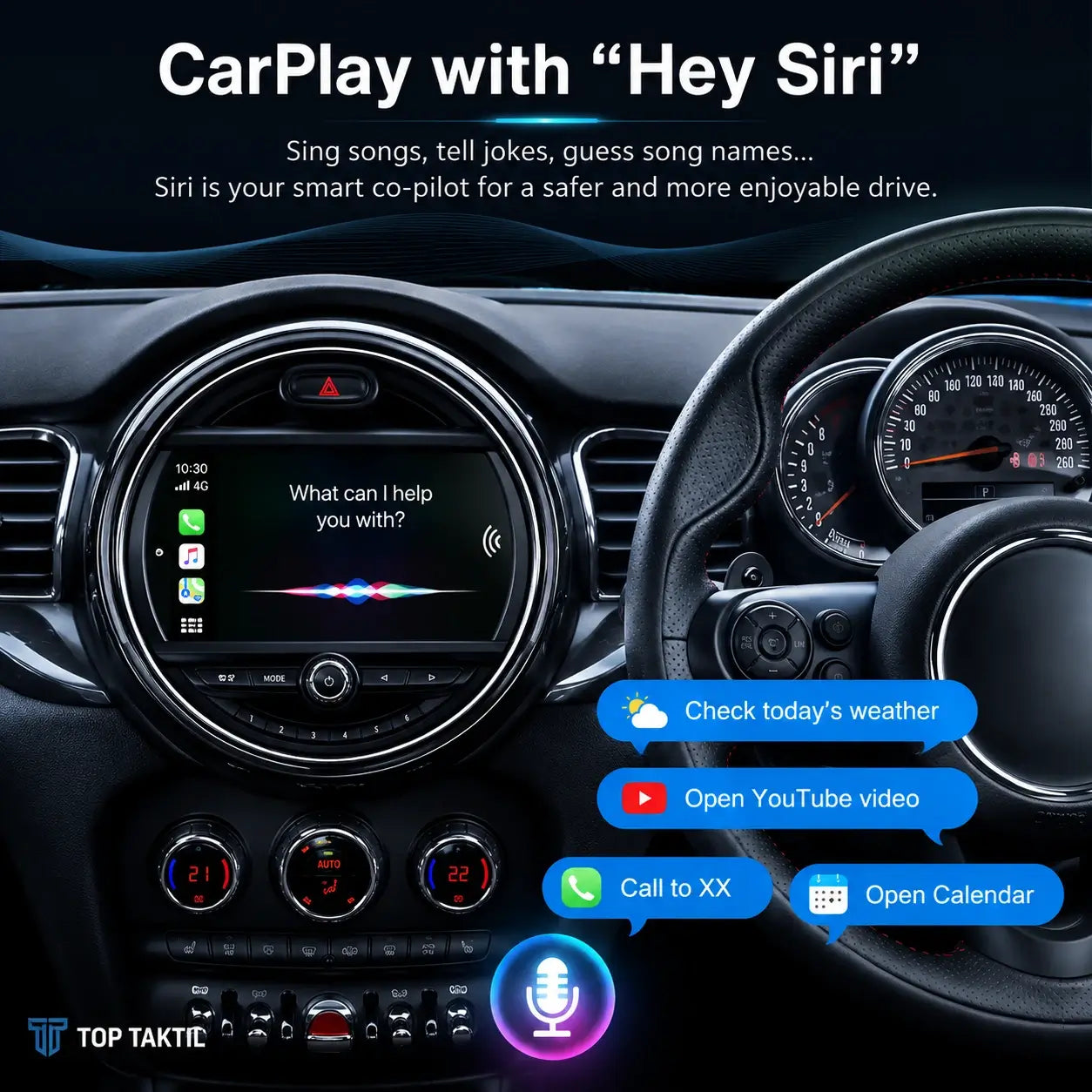Kit Nachrüstung Apple CarPlay BMW Mini – Behalten Sie das Original, fügen Sie das Moderne hinzu
