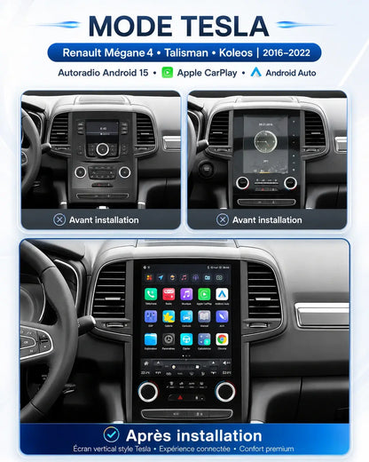 Renault Megane 4 Talisman Koleos | 2016-2022 | Android 15 Head Unit | Apple CarPlay | Android Auto
