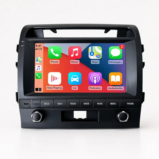 Toyota Land Cruiser 2008-2015 Android 15 Head Unit : IPS Touch, Car-Play, Android Auto, GPS, WiFi 5G, FM, SWC, Caméra AHD