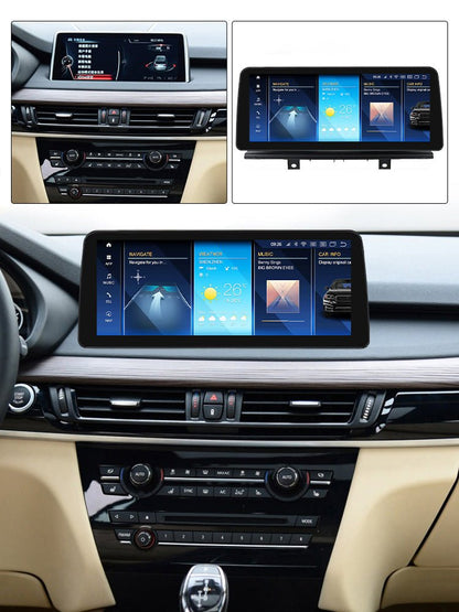 TOPTAKTILBMW X5 X6 2014 - 2019 Series F15 F16 Android 15 CarPlay & Android Auto Autoradio NBT EVO