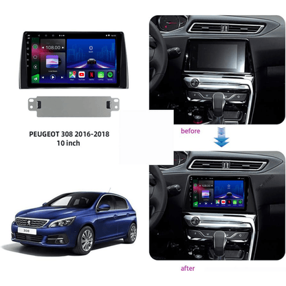 TOPTAKTILPeugeot 308 | 2016 - 2018 | Android 15 autoradio | Apple CarPlay | Android Auto