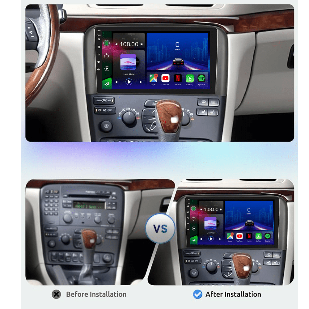 TOPTAKTILVolvo S80 | 2001 - 2006 | Android 15 autoradio | Apple CarPlay | Android Auto