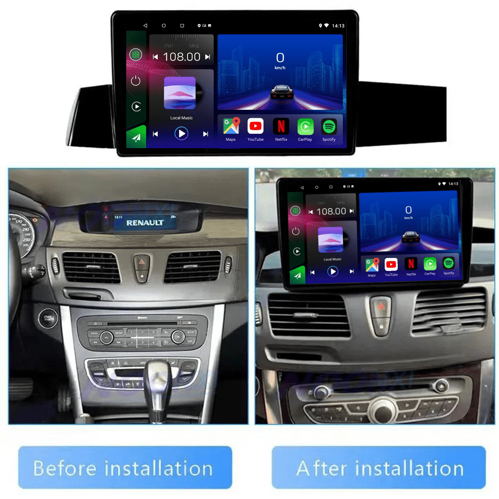 TOPTAKTILRenault Latitude | 2010 - 2015 | Laguna 3 2008 - 2015 | Android 15 autoradio | Apple CarPlay | Android Auto