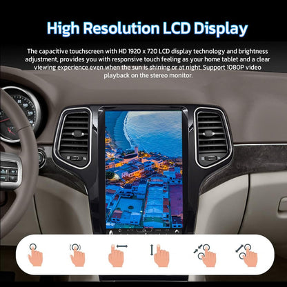 TOPTAKTILJeep Grand Cherokee 2014 - 2022 | Autoradio 13.6'' Android 12, GPS, CarPlay, 128GB