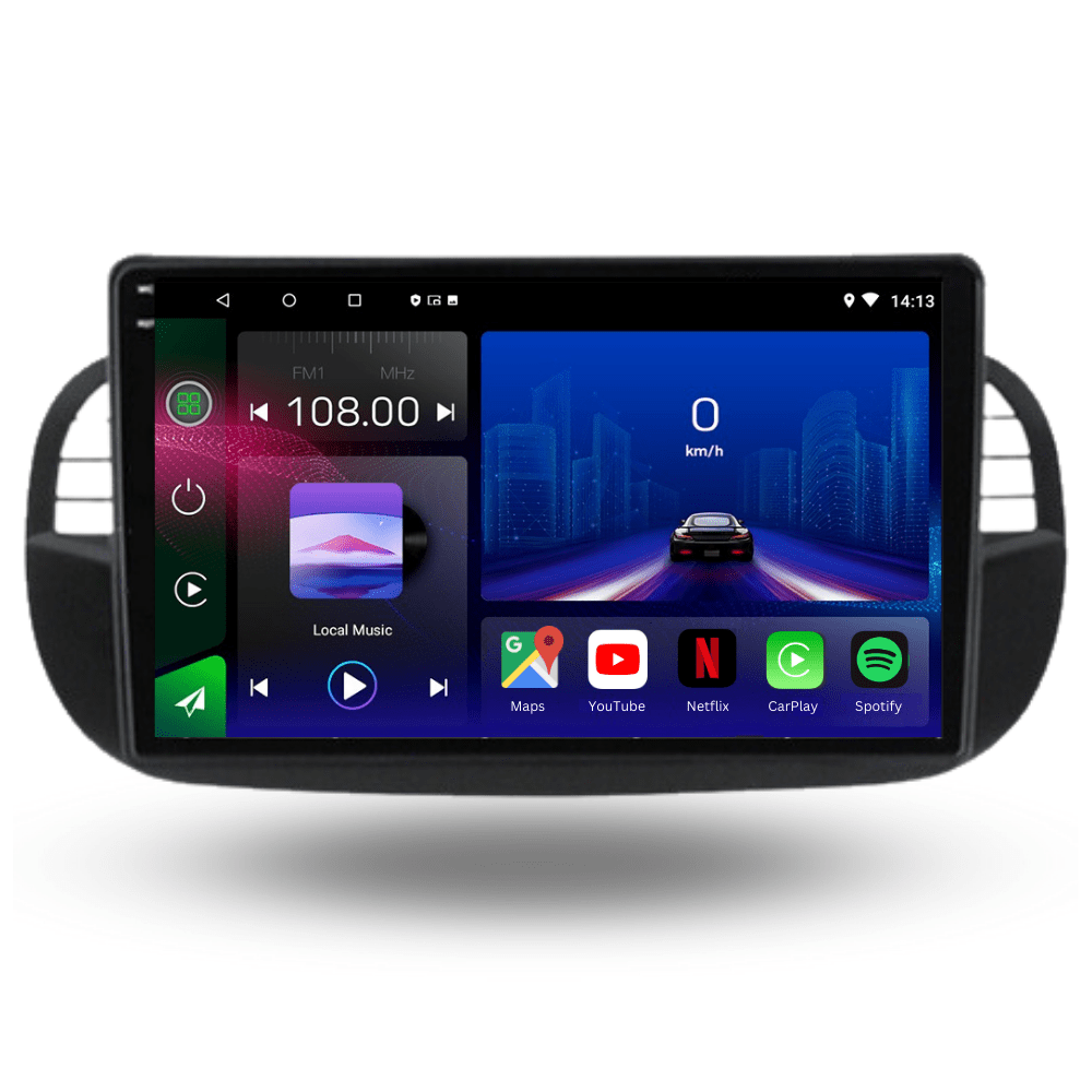 TOPTAKTILFIAT 500 | 2007 - 2015 | Android 15 autoradio | Apple CarPlay | Android Auto