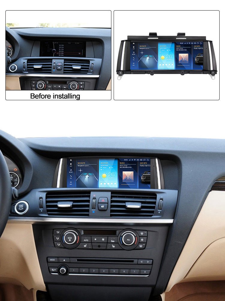 TOPTAKTILBMW X3 X4 2010 - 2018 F25 F26 Android 15 CarPlay & Android Auto Autoradio CIC NBT EVO