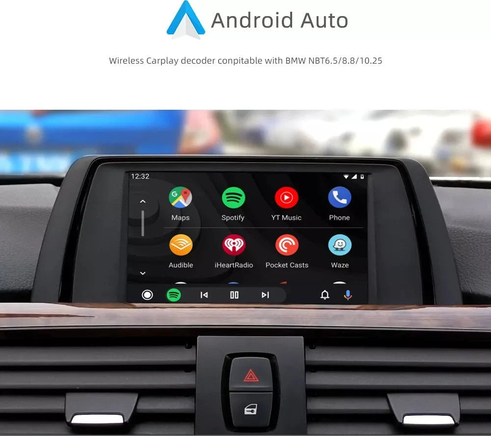 TOPTAKTILApple CarPlay sans fil | Rétrofit pour BMW | Android Auto | Décodeur | IntégrationÀ domicile