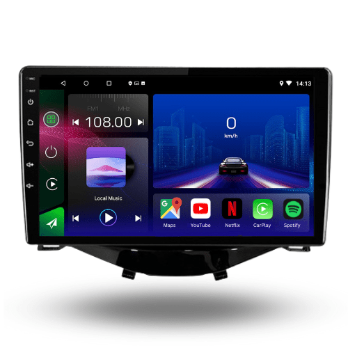 TOPTAKTILPeugeot 108 | Citroen C1 | Toyota Aygo | Android 15 autoradio | Apple CarPlay | Android Auto
