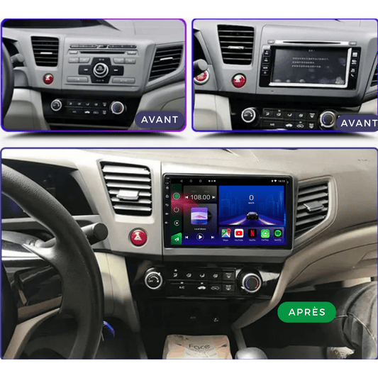 TOPTAKTILHonda Civic | 2012 - 2016 | Android 15 autoradio | Apple CarPlay | Android Auto