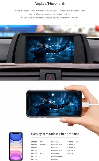 TOPTAKTILApple CarPlay sans fil | Rétrofit pour BMW | Android Auto | Décodeur | IntégrationÀ domicile