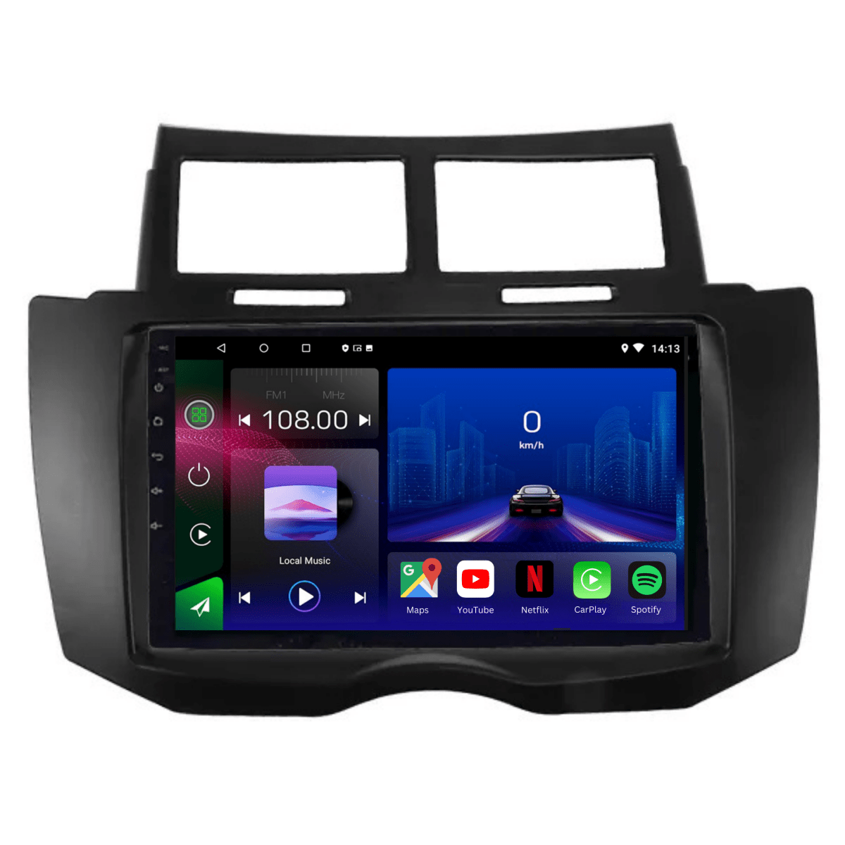 TOPTAKTILToyota Yaris | 2005 - 2012 | Android 15 autoradio | Apple CarPlay | Android Auto