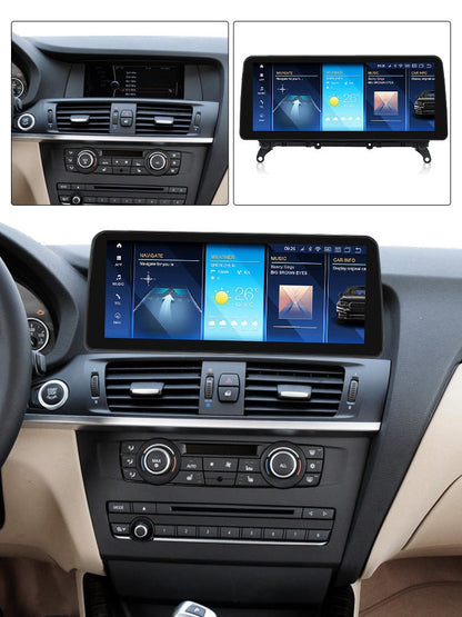TOPTAKTILBMW X3 X4 2010 - 2018 F25 F26 Android 15 CarPlay & Android Auto Autoradio CIC NBT EVO