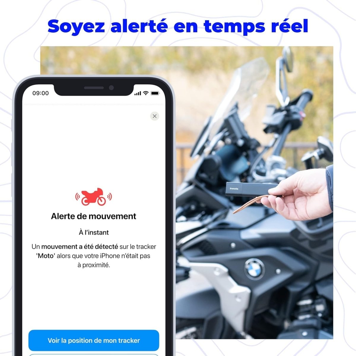TOPTAKTILGPS Tracker - Protection contre le vol pour véhicules et objets de valeurUnique