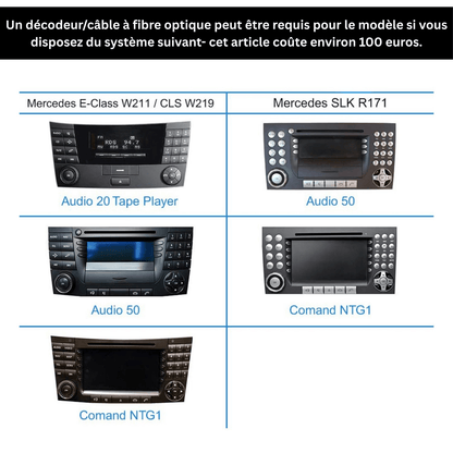 TOPTAKTILMercedes | SL | R230 | 2001 - 2007 | Android 15 autoradio | Apple CarPlay | Android Auto