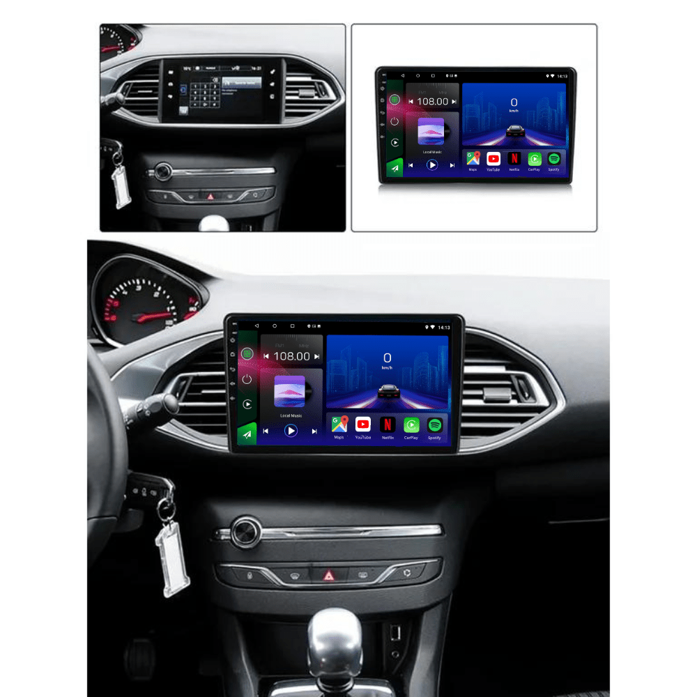 TOPTAKTILPeugeot | 308 308 SW 308s T9 | 2013 - 2020| Android 15 autoradio | Apple CarPlay | Android Auto