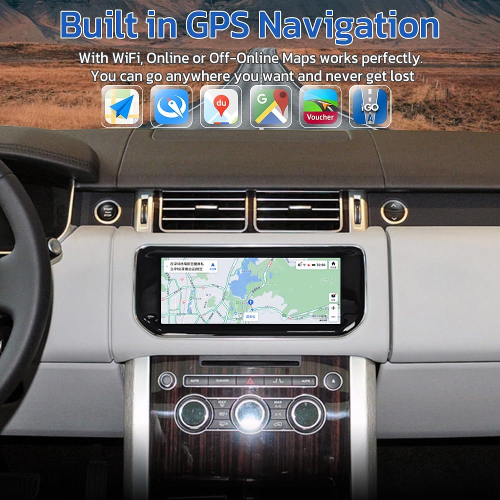 TOPTAKTILÉcran Tactile Android 10.25" pour Land Rover Range Rover Sport L494 &amp; Vogue L405 – Mise à jour multimédia premium