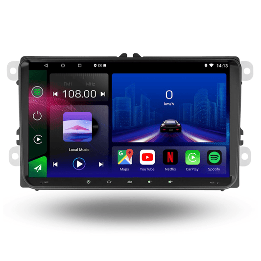 TOPTAKTILVolkswagen | Seat | Skoda | Écran 9 Pouces | Android 15 autoradio | Apple CarPlay | Android Auto