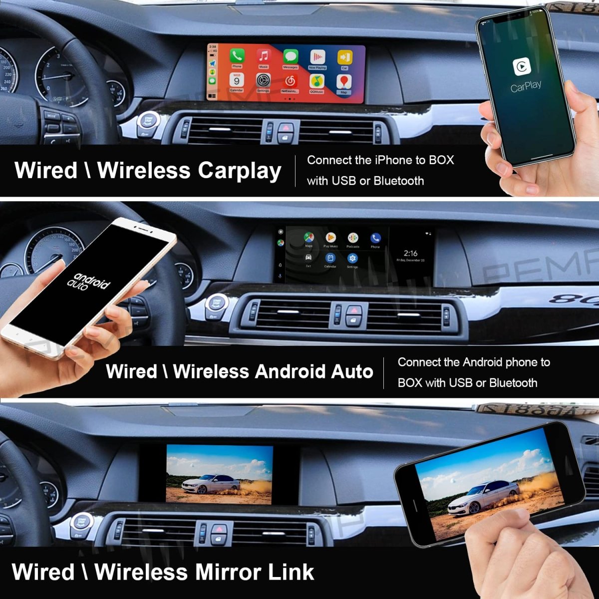 TOPTAKTILKit de Rétrofit CarPlay & Android Auto Mercedes - Benz Classe C W205 & GLC X253 (2016 - 2019, NTG5.0)