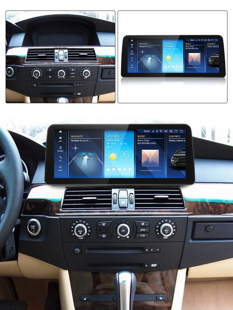 TOPTAKTILBMW 3 5 6 Series E90 E91 E92 E93 E60 E61 E62 E63 E64 Android 15 Autoradio CarPlay & Android Auto CCC CIC