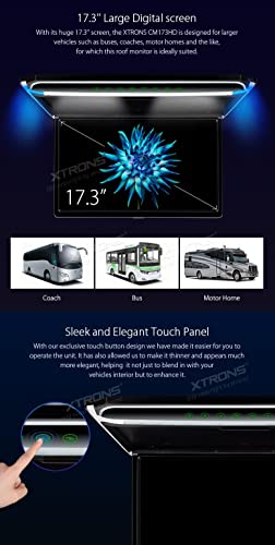 TOPTAKTILÉcran TFT 17.3" Full HD 1080P – Lecteur de Toit Voiture avec Casque IR NoirÀ domicile