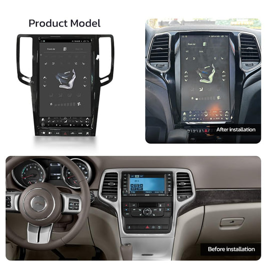 TOPTAKTILJeep Grand Cherokee 2014 - 2022 | Autoradio 13.6'' Android 12, GPS, CarPlay, 128GB