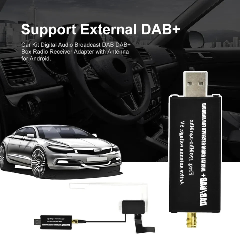 TOPTAKTILAdaptateur d'antenne DAB+ Dongle pour autoradio Android