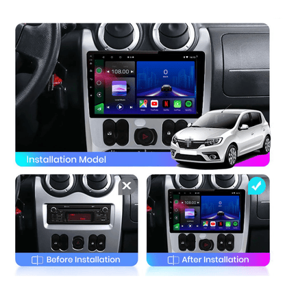 TOPTAKTILDacia Logan Sandero | Dacia Duster 2009 - 2015 | Nissan NP 200 2010 - 2013 | Android 15 autoradio | Apple CarPlay | Android Auto