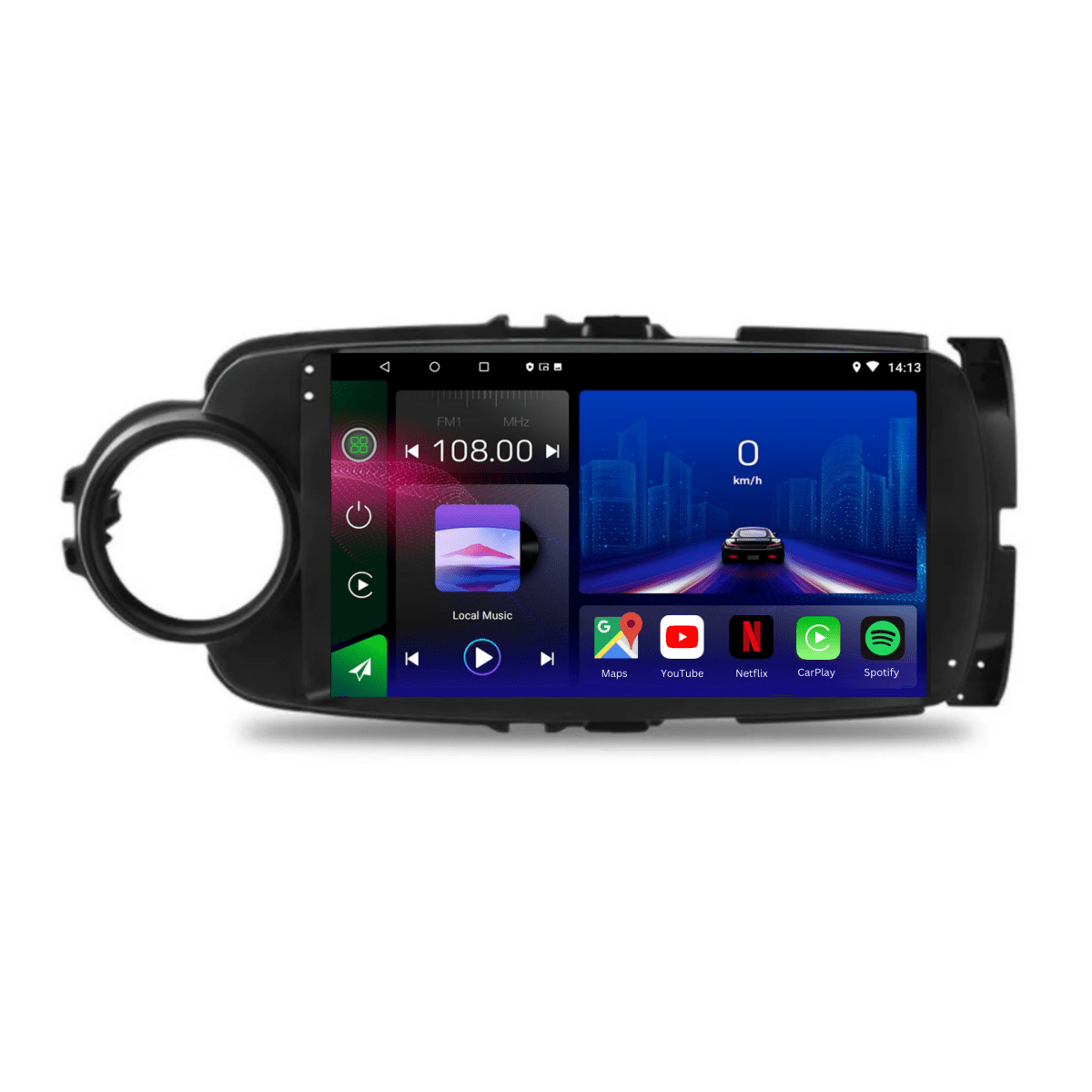 TOPTAKTILToyota Yaris | 2012 - 2017 | Android 15 autoradio | Apple CarPlay | Android Auto