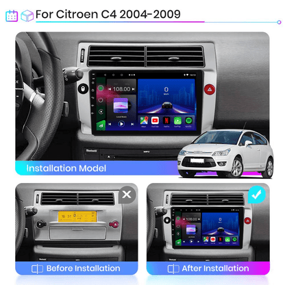 TOPTAKTILCitroen C4 | C - Triomphe | C - Quatre 2004 - 2009| Android 15 autoradio | Apple CarPlay | Android Auto