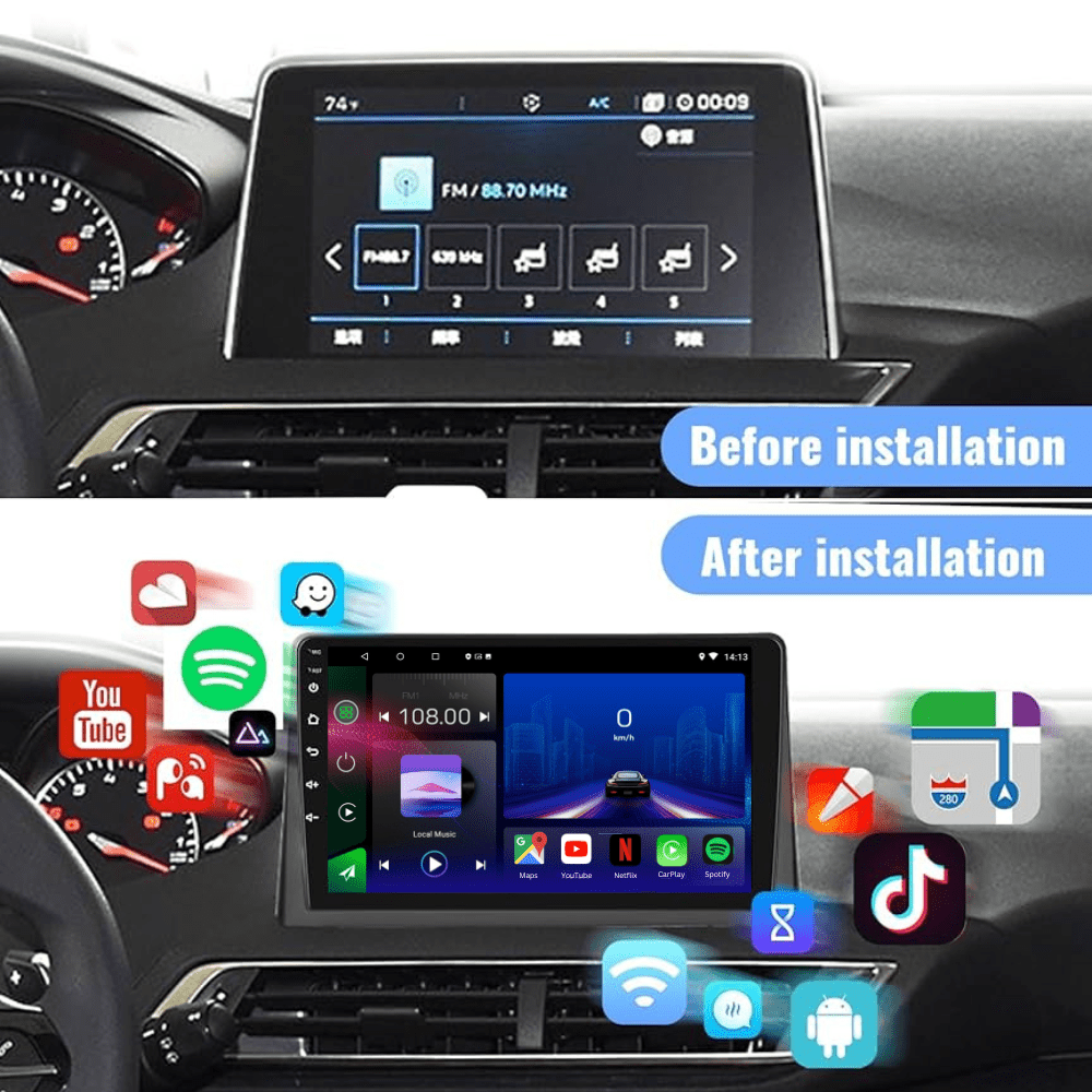 TOPTAKTILPeugeot 3008 | 4008 | 5008 | 2017 - 2022 | Android 15 autoradio | Apple CarPlay | Android Auto