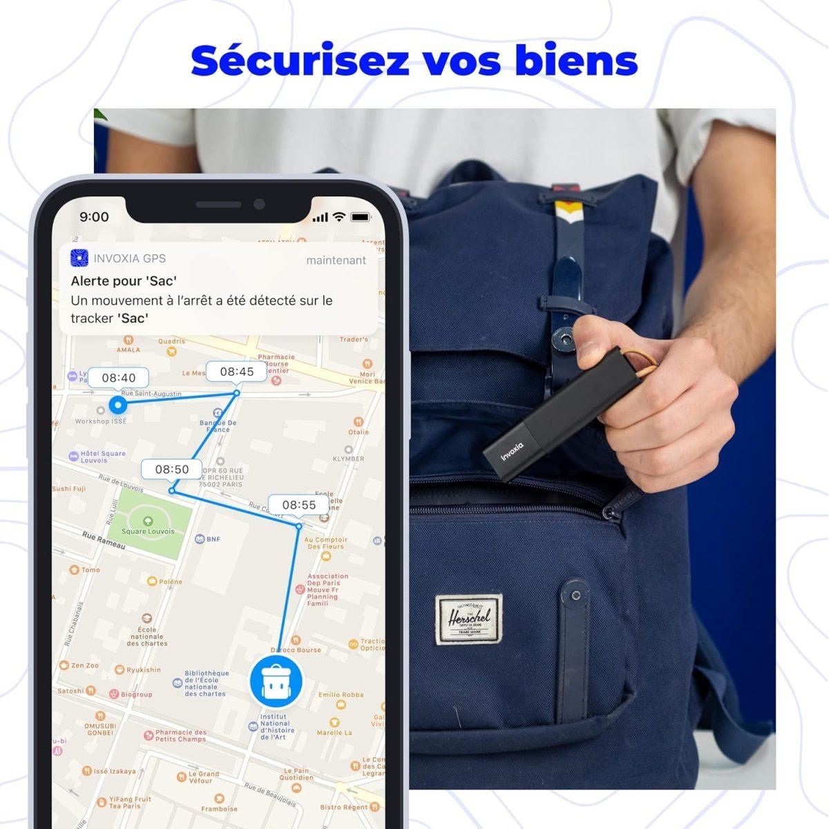 TOPTAKTILGPS Tracker - Protection contre le vol pour véhicules et objets de valeurUnique