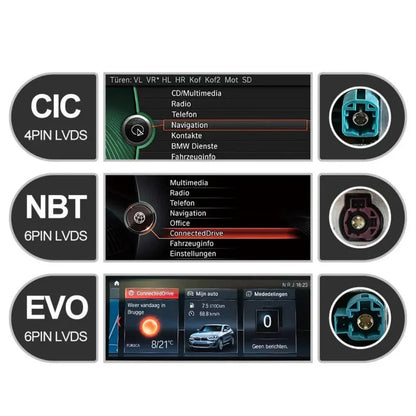 TOPTAKTILBMW 3 4 2011 - 2019 Series F30 F31 F32 F33 F34 F36 Android 15 CarPlay & Android Auto Autoradio NBT EVO