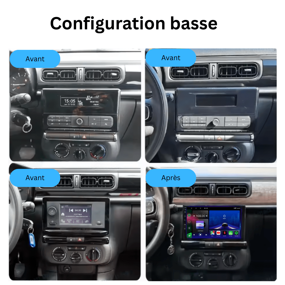 TOPTAKTILCitroen C3 | C3 Aircross | 2017 - 2023| Android 15 autoradio | Apple CarPlay | Android Auto