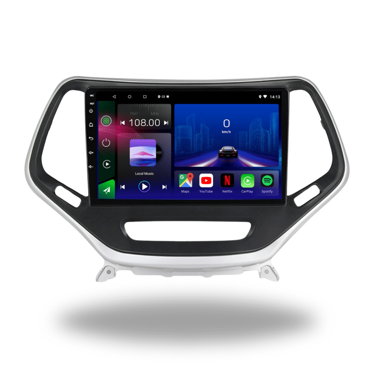 TOPTAKTILJeep Cherokee | 2013 - 2018 | Android 15 autoradio | Apple CarPlay | Android Auto