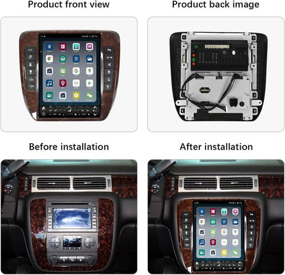 TOPTAKTILAutoradio Android 15 Double Din pour Chevrolet/GMC (2007 - 2013) - CarPlay Sans Fil, 8Go RAM + 256Go, GPS, 5G WiFi, Écran QLED 1920x720Oui