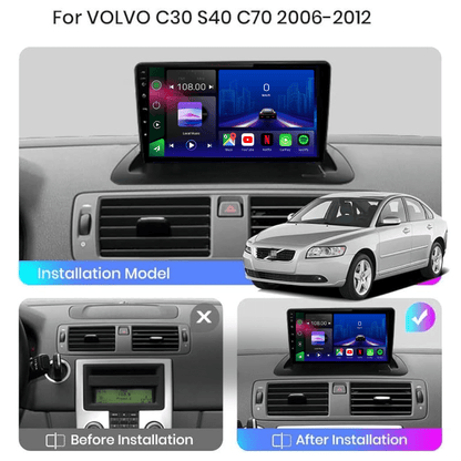 TOPTAKTILVolvo S40 | V50 | C30 | C70 | 2004 - 2012 | Android 15 autoradio | Apple CarPlay | Android Auto