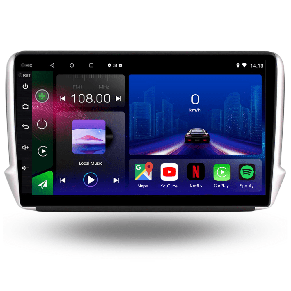 TOPTAKTILPeugeot 208 2008 | 2012 - 2019 | Android 15 autoradio | Apple CarPlay | Android Auto