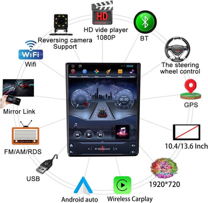 TOPTAKTILAutoradio Android 15 Double Din pour Nissan 370Z (2005 - 2019) - CarPlay Sans Fil, 8Go/256Go, Écran QLED