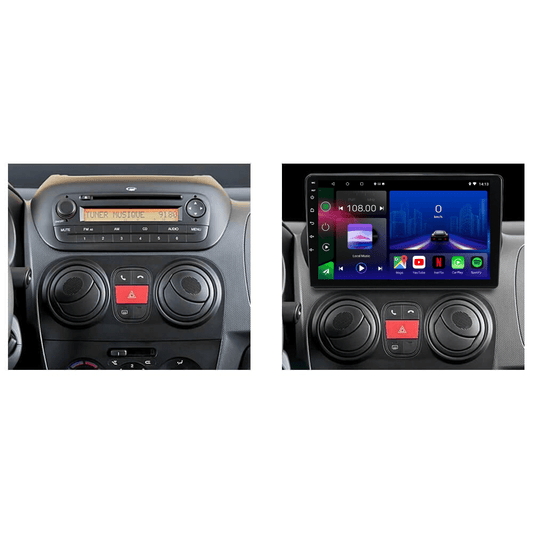 TOPTAKTILCitroen Nemo | Peugeot Bipper | Fiat Fiorino Qubo 2008 - 2018 | Android 15 autoradio | Apple CarPlay | Android Auto