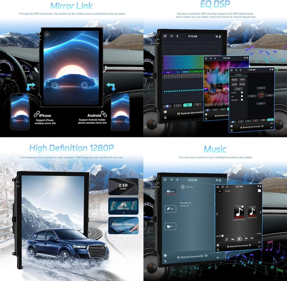 TOPTAKTILAutoradio Android 15 Double Din pour Nissan 370Z (2005 - 2019) - CarPlay Sans Fil, 8Go/256Go, Écran QLED