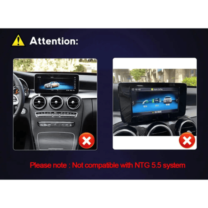 TOPTAKTILMercedes C Class GLC V - Class Vito 2014 - 2019 W205 X253 W446 Android 15 Autoradio CarPlay & Android Auto