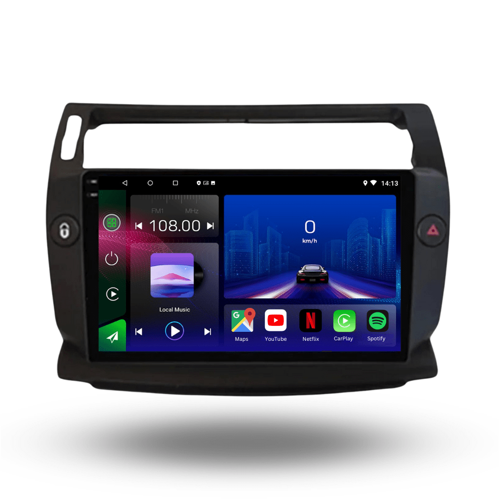 TOPTAKTILCitroen C4 | C - Triomphe | C - Quatre 2004 - 2009| Android 15 autoradio | Apple CarPlay | Android Auto