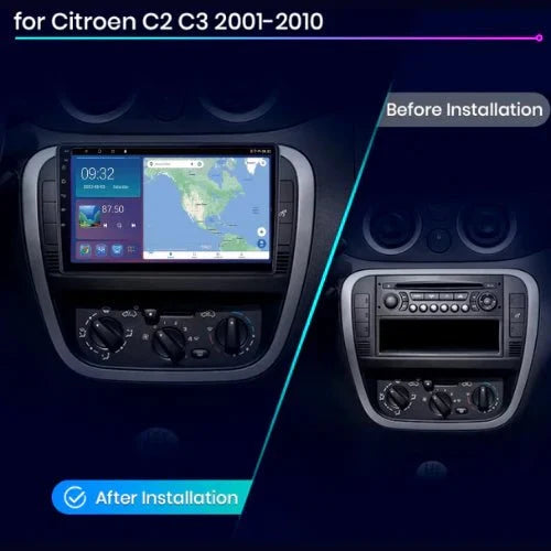 TOPTAKTILCitroen | C2 C3 | 2001 - 2010 | Android 13 Autoradio | Apple CarPlay | Android Auto