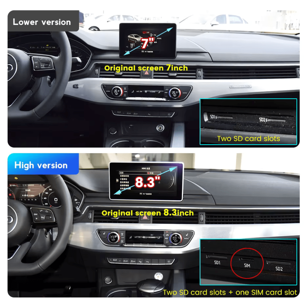 TOPTAKTILAudi A4 A5 B9 S RS 2015 - 2023 Android 15 Autoradio CarPlay & Android Auto