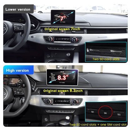 TOPTAKTILAudi A4 A5 B9 S RS 2015 - 2023 Android 15 Autoradio CarPlay & Android Auto