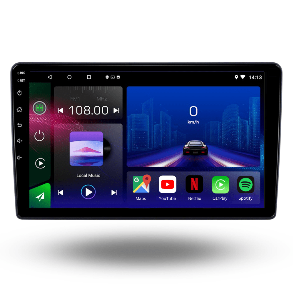 TOPTAKTILUniversal | Écran de 10 pouces | Android 15 autoradio | Apple CarPlay | Android Auto