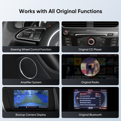 TOPTAKTILAutoradio 12,3" pour Audi A4/A5/S4/S5 B8 (2009 - 2016) avec CarPlay & Android Auto